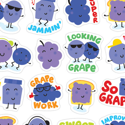 Grape Scented Stickers, 80 Per Pack, 6 Packs