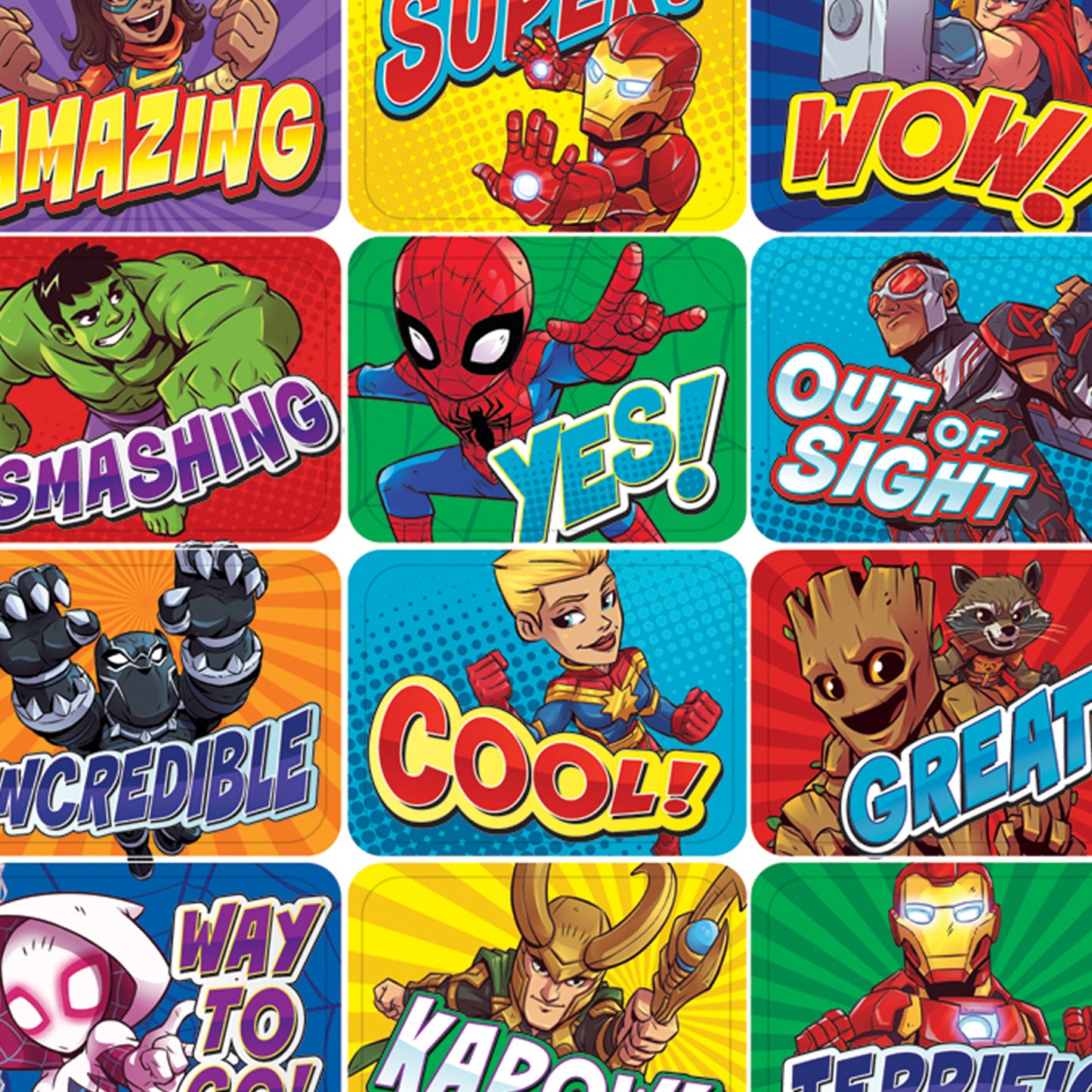 Marvel™ Super Hero Adventure Success Stickers, 120 Per Pack, 12 Packs