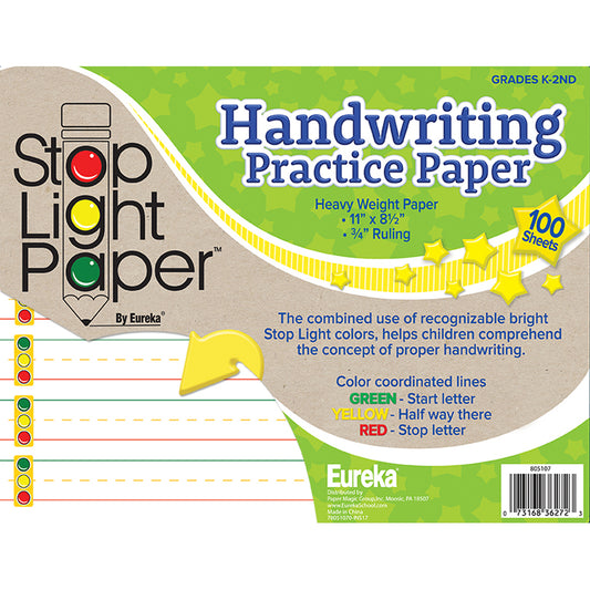 Stop Light Paper Practice Paper, 100 Sheets