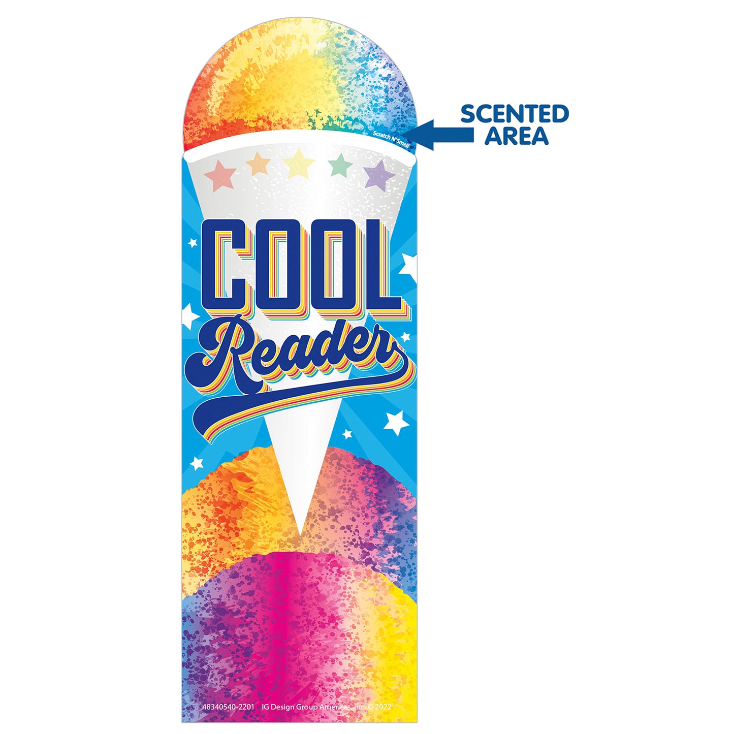 Cool Reader Snow Cone Scented Bookmarks, 24 Per Pack, 3 Packs
