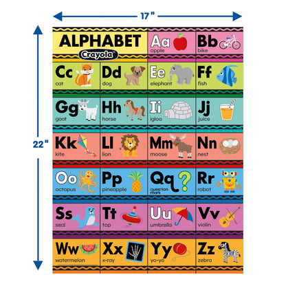 Crayola® Alphabet Chart, 17" x 22"