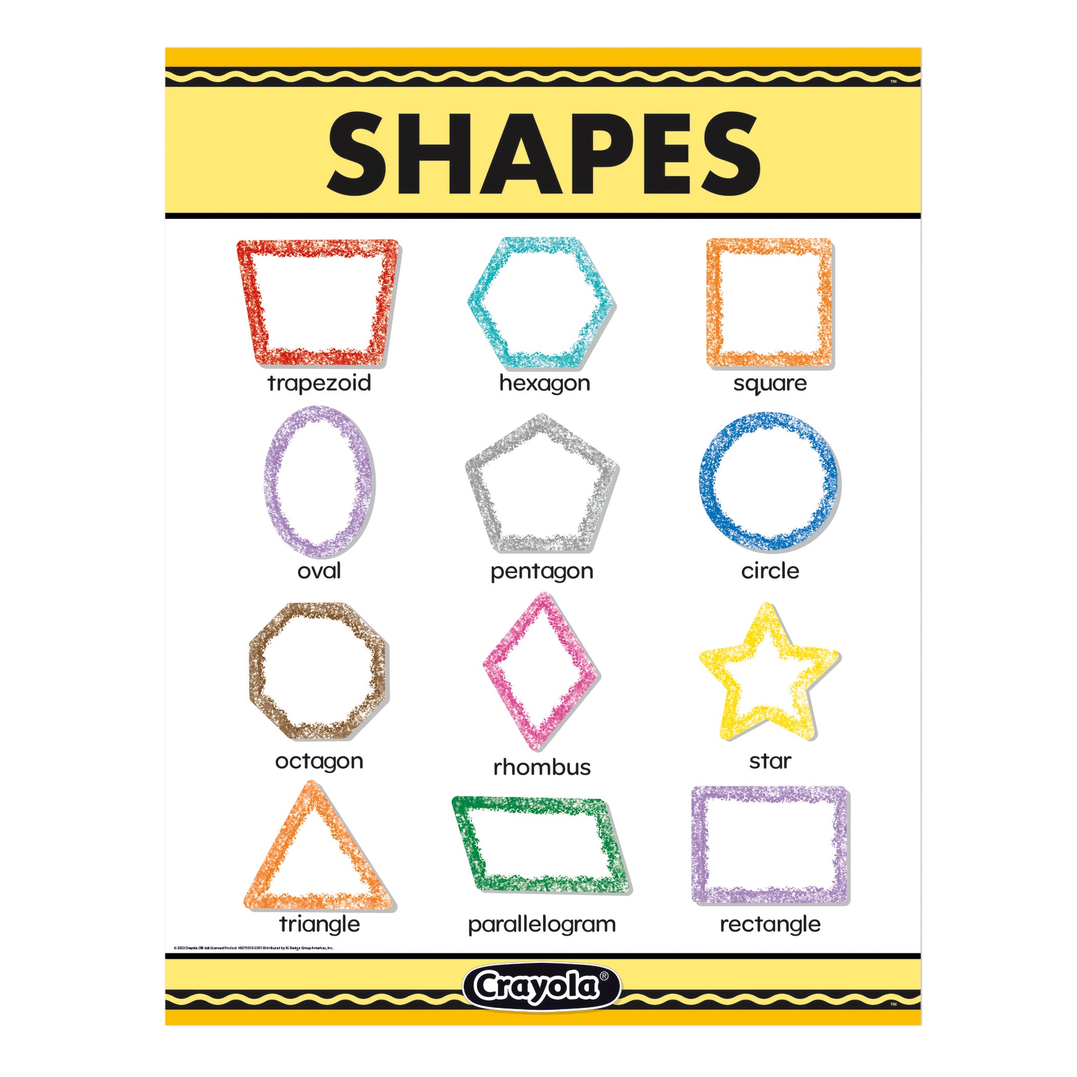 Grade R Shape Chart Crayola® Shapes Chart, 17