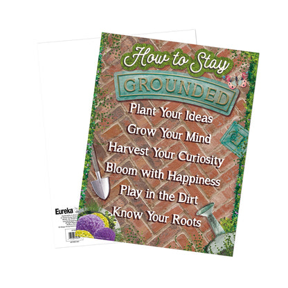 Curiosity Garden How to Stay Grounded Chart, 17" x 22"