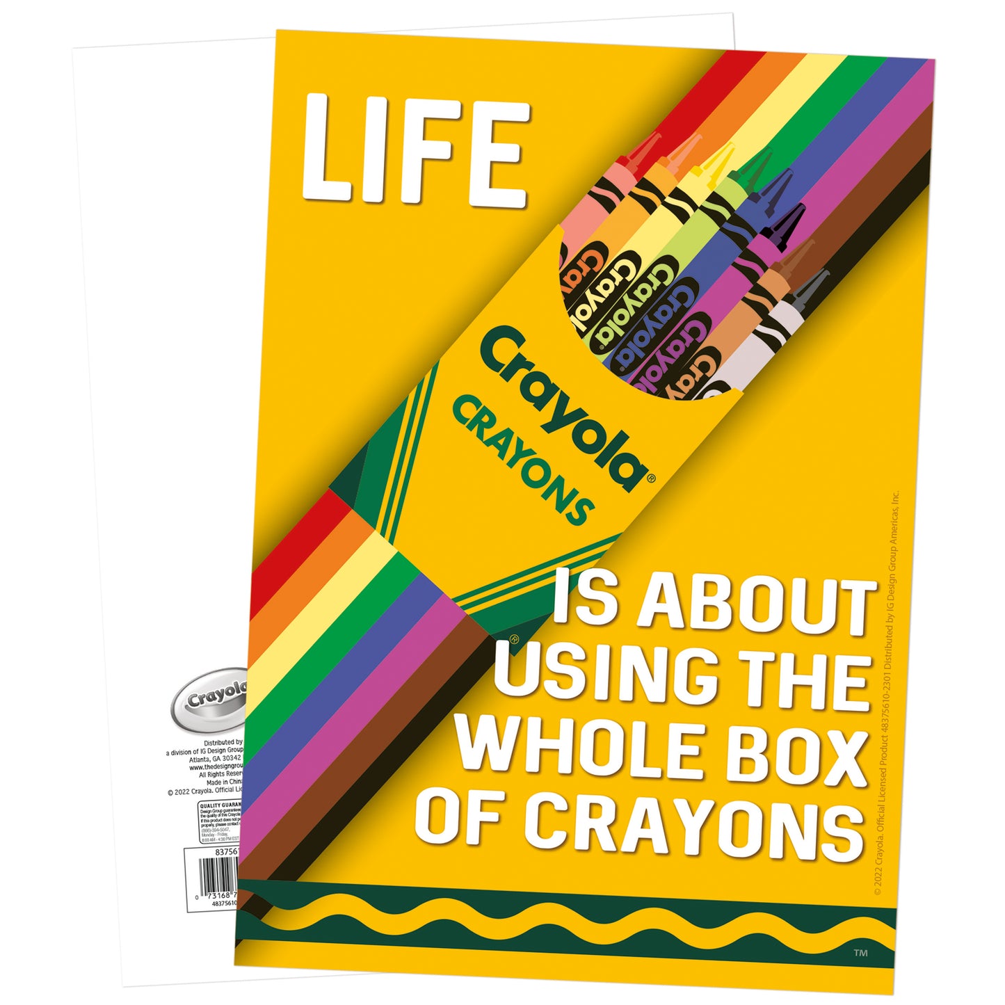 Crayola® Use the Whole Box of Crayons Poster, 13" x 19"