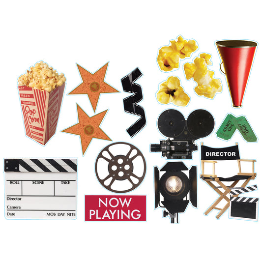 (6 PK) MOVIE THEME 2-SIDED DECO KIT