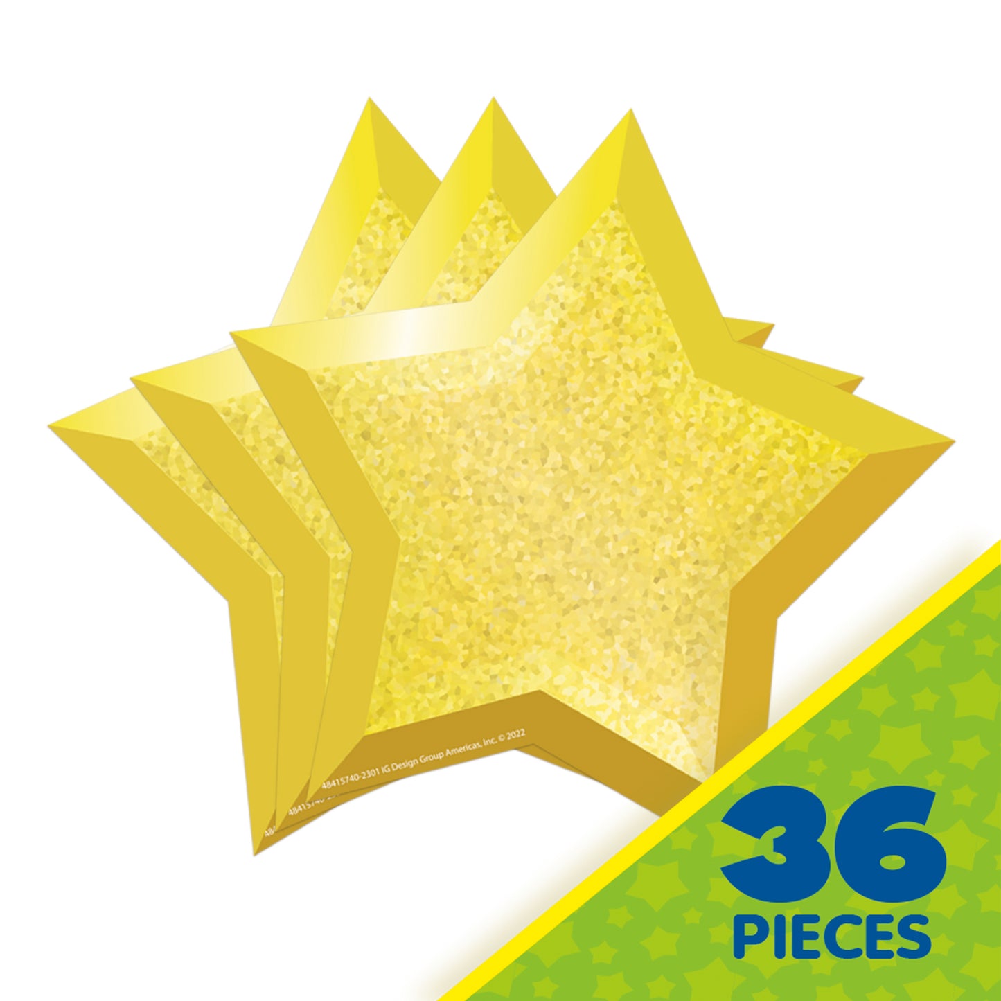 Stars Paper Cut-Outs, Pack of 36