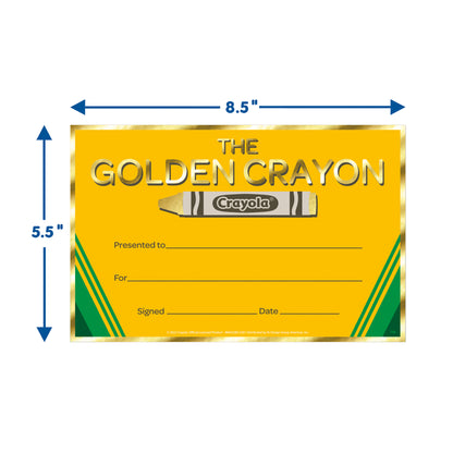 Crayola® Gold Crayon Recognition Award, 36 Per Pack, 6 Packs