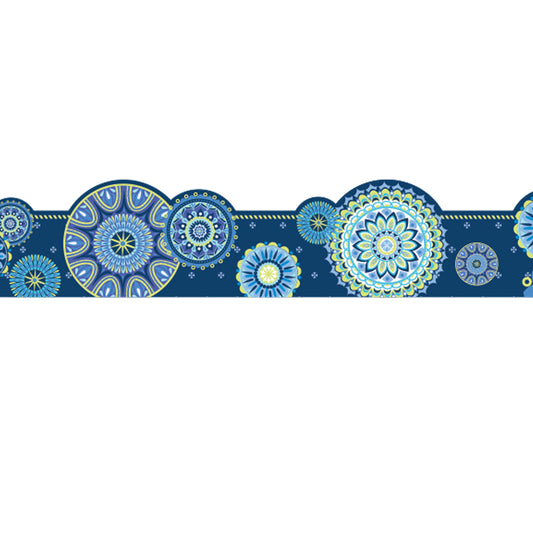 (3 PK) BLUE HARMONY MANDALA EX WIDE TRIM DIE CUT DECO