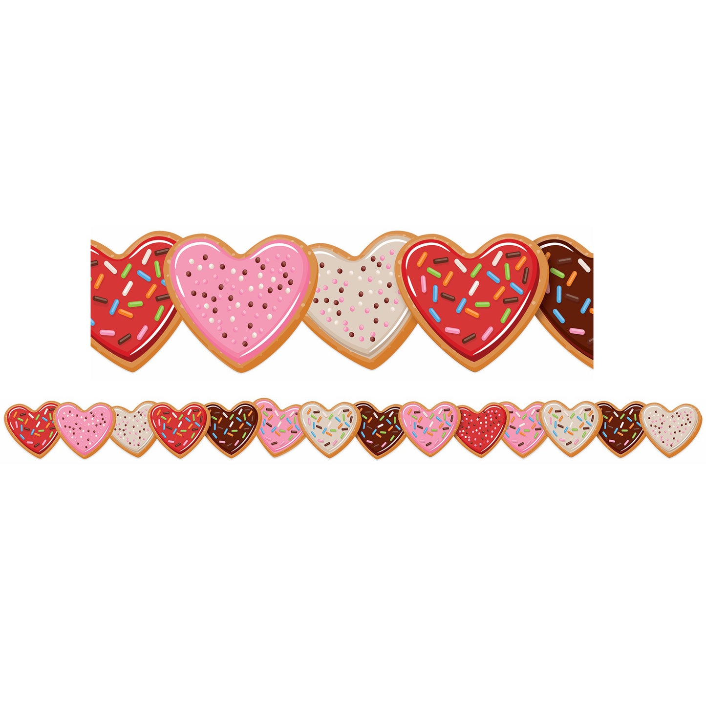 Heart Cookies Extra Wide Deco Trim®, 37 Feet Per Pack, 6 Packs