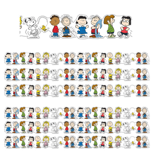 Peanuts® Character Lineup Extra Wide Die-Cut Deco Trim®, 37 Feet Per Pack, 6 Packs
