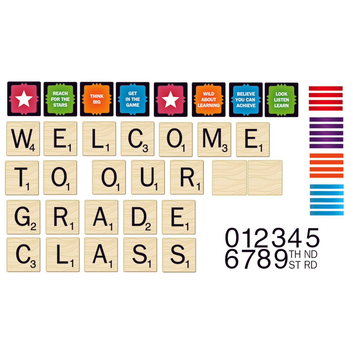 Scrabble™ Welcome to Our Class Mini Bulletin Board Set