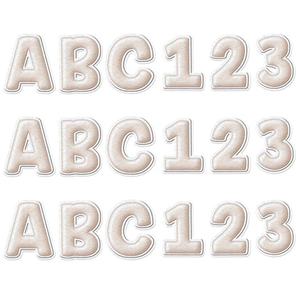 A Close-Knit Class Cream Felt Deco Letters, 179 Per Pack, 3 Packs