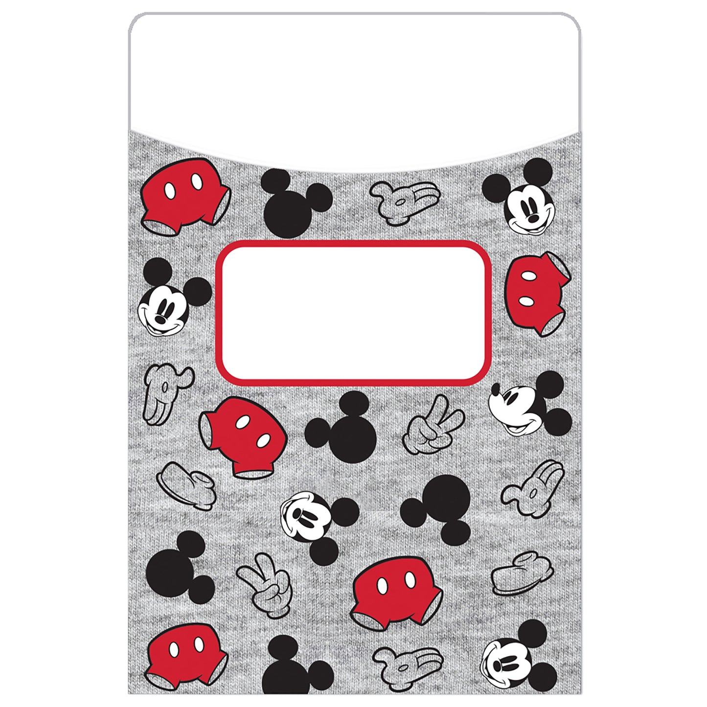 Mickey Mouse® Throwback Library Pockets, 35 Per Pack, 3 Packs