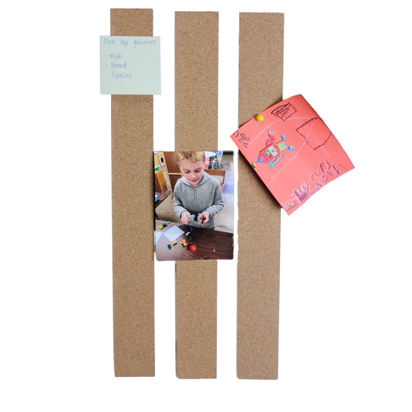 Cork Message Bars, 2" x 20", 3 Per Pack, 4 Packs