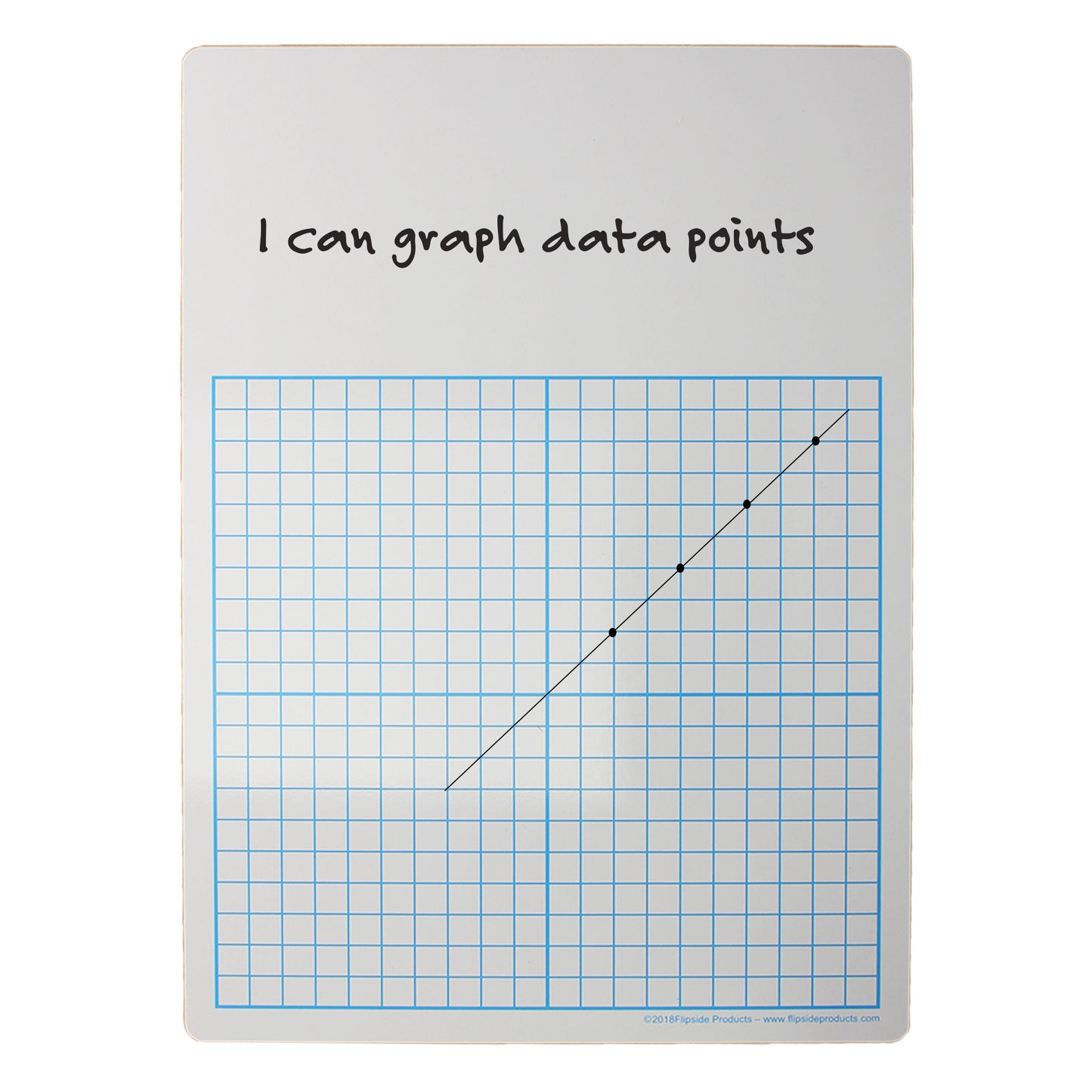 1/2" Graph Dry Erase Board, 11" x 16" Single, Pack of 3