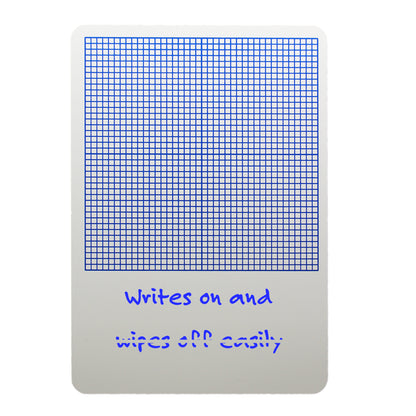 1/4" Graph Dry Erase Board, 11" x 16", Pack of 12