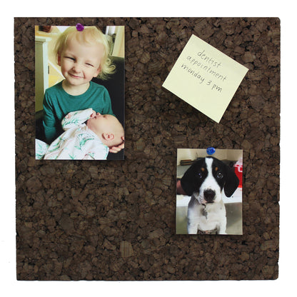 Dark Cork Tiles, 12" x 12", 4 Per Pack, 2 Packs