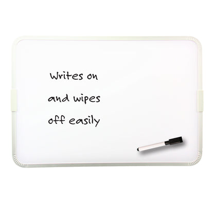Two-Sided Aluminum Framed, Magnetic Dry Erase Board w/Pen, 9" x 12", Pack of 3