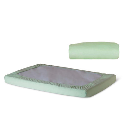 SafeFit™ Elastic Fitted Sheet, Compact-Size, Mint, Pack of 2