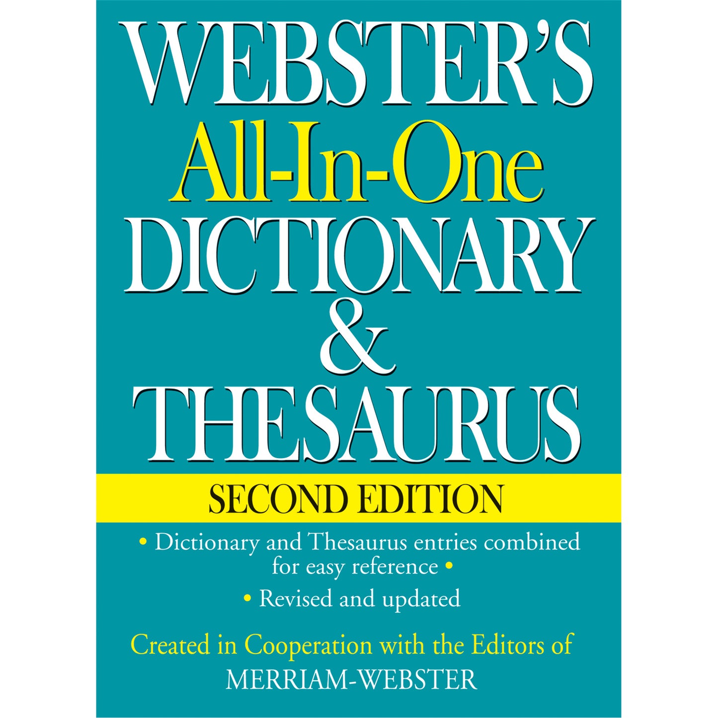 Webster's All-in-One Dictionary & Thesaurus, Second Edition, Pack of 2