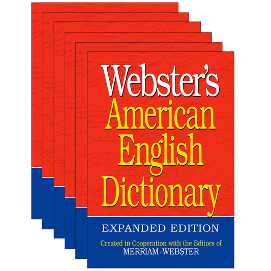 Webster's American English Dictionary, Expanded Edition, Set of 6 dictionaries