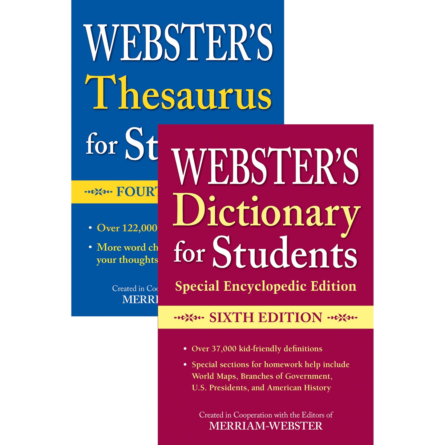 Webster's For Students Dictionary/Thesaurus Shrink-Wrapped Set