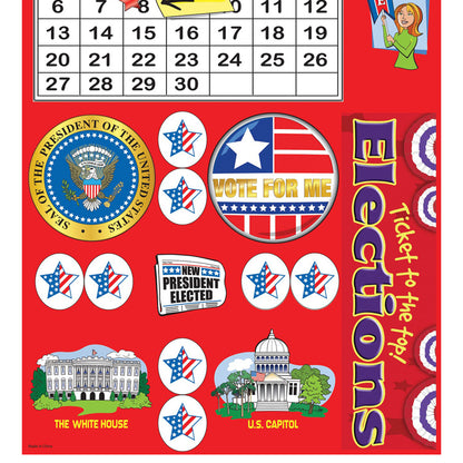 Ticket to the Top - Presidential Elections Bulletin Board Set
