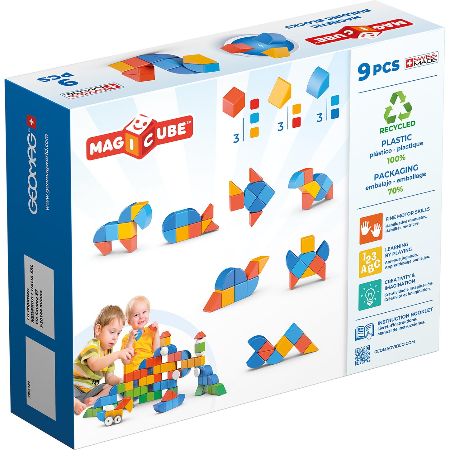 Magicubes Shapes Recycled (9 Pieces)