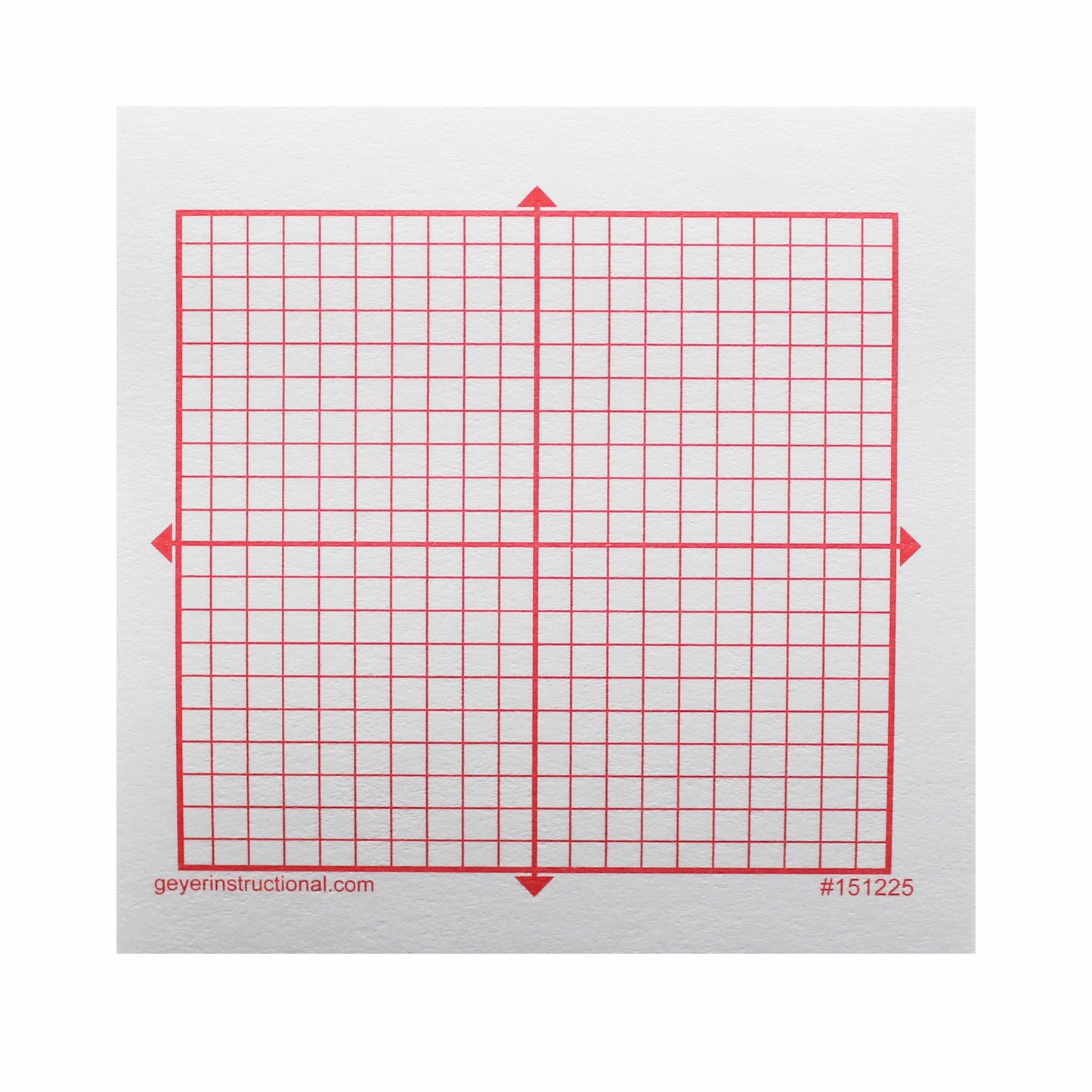 Graphing 3M Post-it® Notes, XY Axis, 20 x 20 Square Grid, 4 Pads