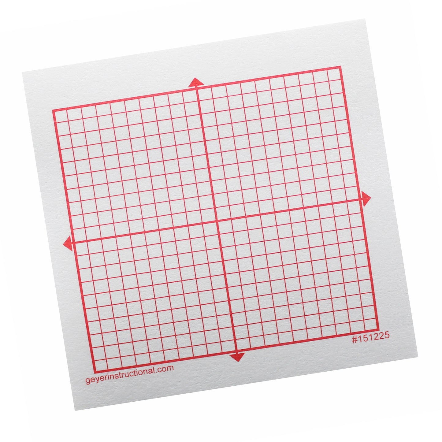 Graphing 3M Post-it® Notes, XY Axis, 20 x 20 Square Grid, 4 Pads