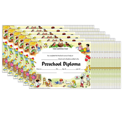 Preschool Diploma, 30 Per Pack, 6 Packs