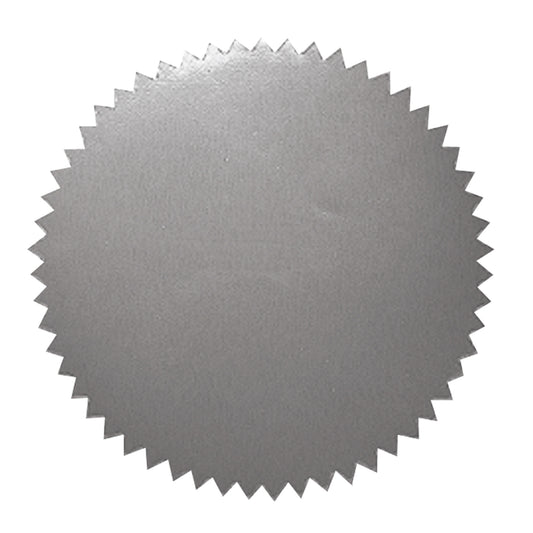 2" Blank Silver Stickers, 50 Per Pack