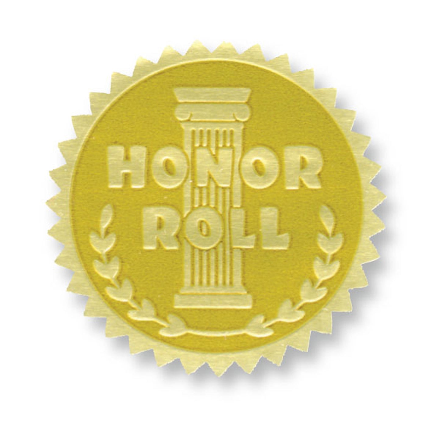 Gold Foil Embossed Seals, Honor Roll