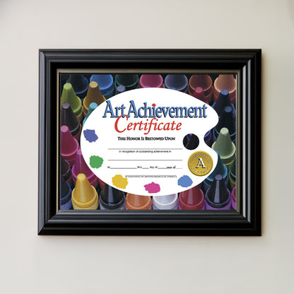 Art Achievement Certificate, 8.5" x 11", 30 Per Pack, 3 Packs