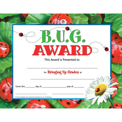 B.U.G. Award, 30 Per Pack, 6 Packs