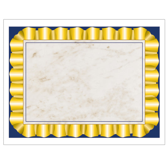 Gold Ribbon Border Paper, 8.5" x 11", Pack of 50