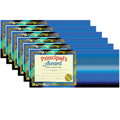 Principals Award Certificate, 30 Per Pack, 6 Packs