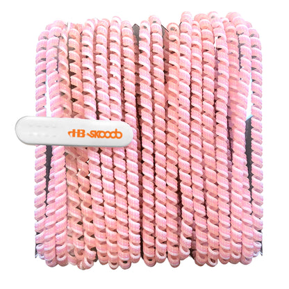 Skooob Tangle Free Earbud Covers - Light Pink/White