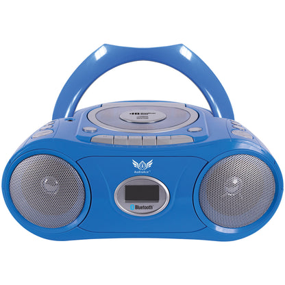 6 Person Listening Center with Bluetooth CD/Cassette/FM Boombox and Deluxe Over-Ear Headphones