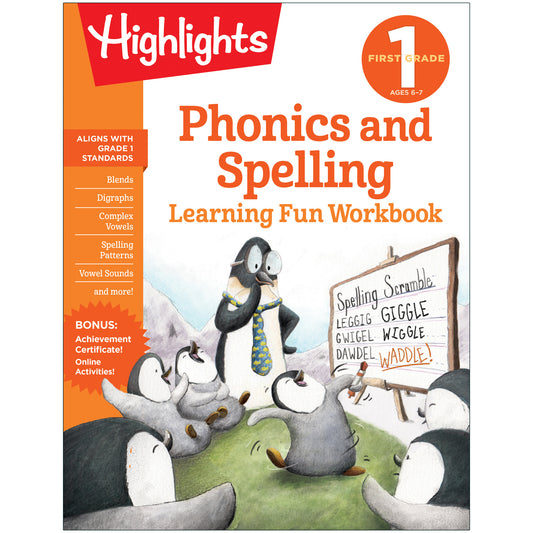 Learning Fun Workbooks, Phonics & Spelling