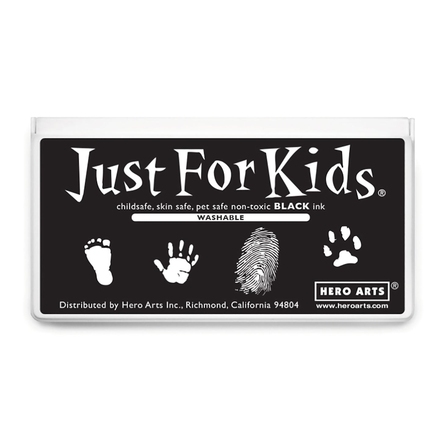 Jumbo Just for Kids Stamp Pad, Black, Pack of 2