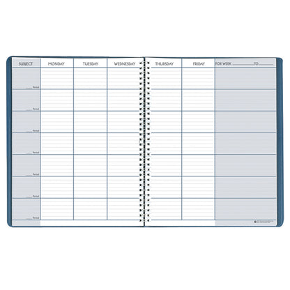 Teachers Planner, Blue, 8-1/2" x 11", Pack of 2