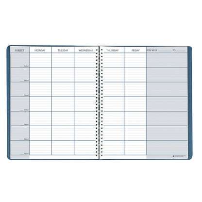 Teachers Planner, Blue, 8-1/2" x 11", Pack of 2