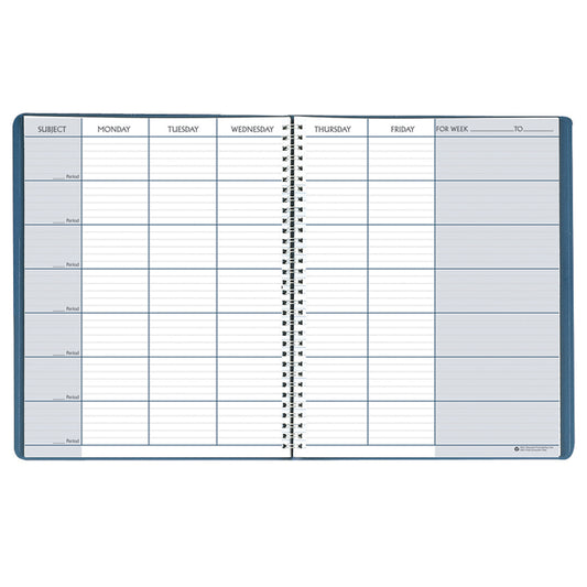 Teacher's Planner, 45 Weeks, Blue, 8-1/2" x 11"