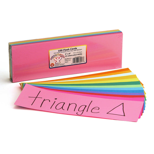 (5 PK) BRIGHT FLASH CARDS 3X9