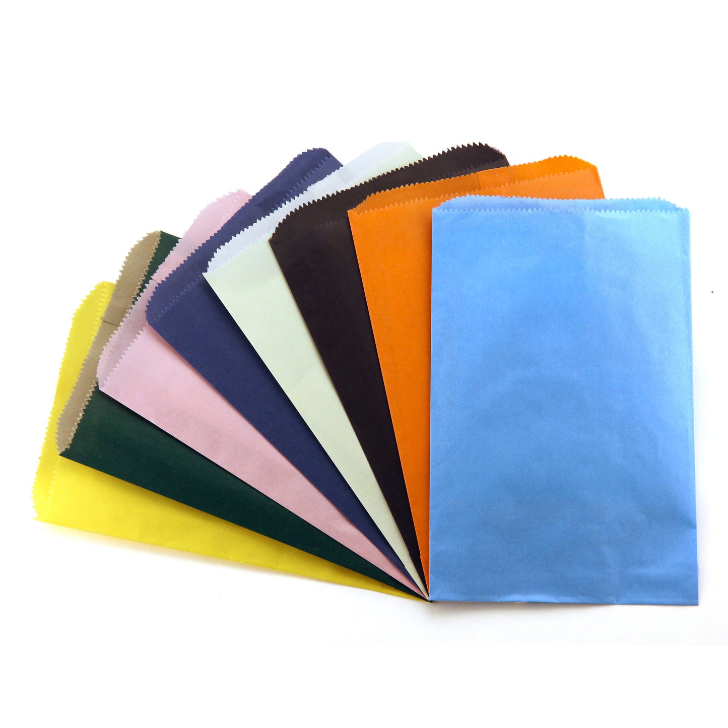 Pinch Bottom Bags, Assorted Colors, 6" x 9", Pack of 28