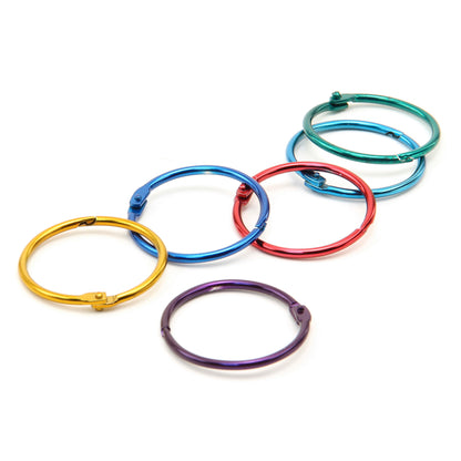 Metallic Book Ring, 2" Diameter, Pack of 50