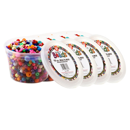 Bucket O' Beads, 10 oz. Multi Mix Pack, 4 Packs