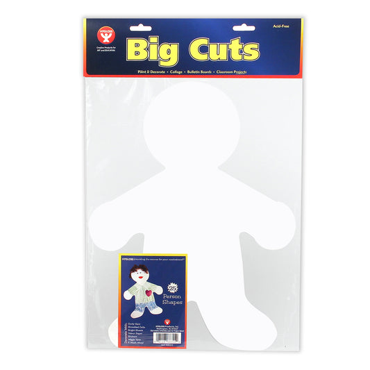 (4 PK) BIG CUT-OUTS 16IN ME KID WHITE