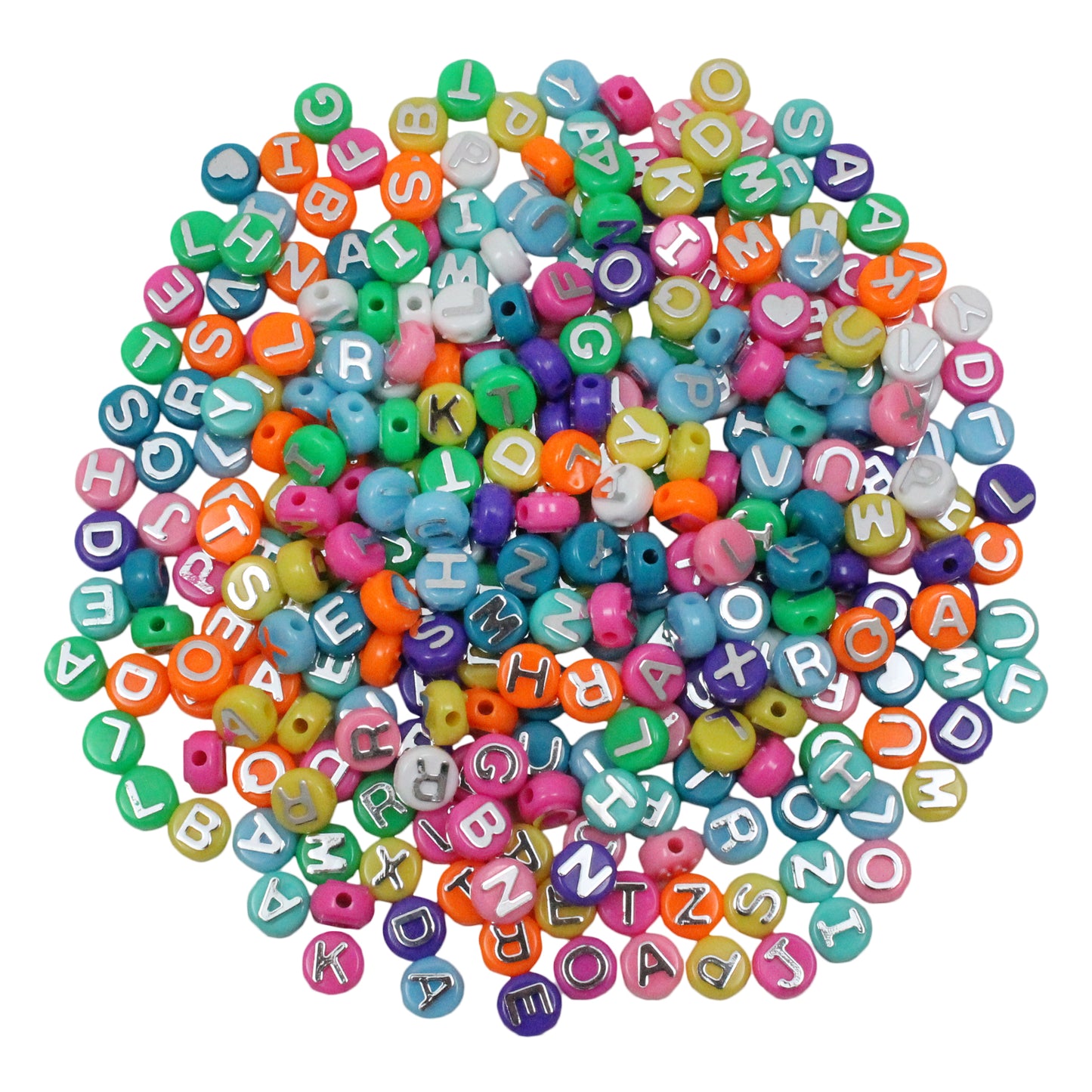 ABC Beads, Colored, 300 Per Pack, 3 Packs